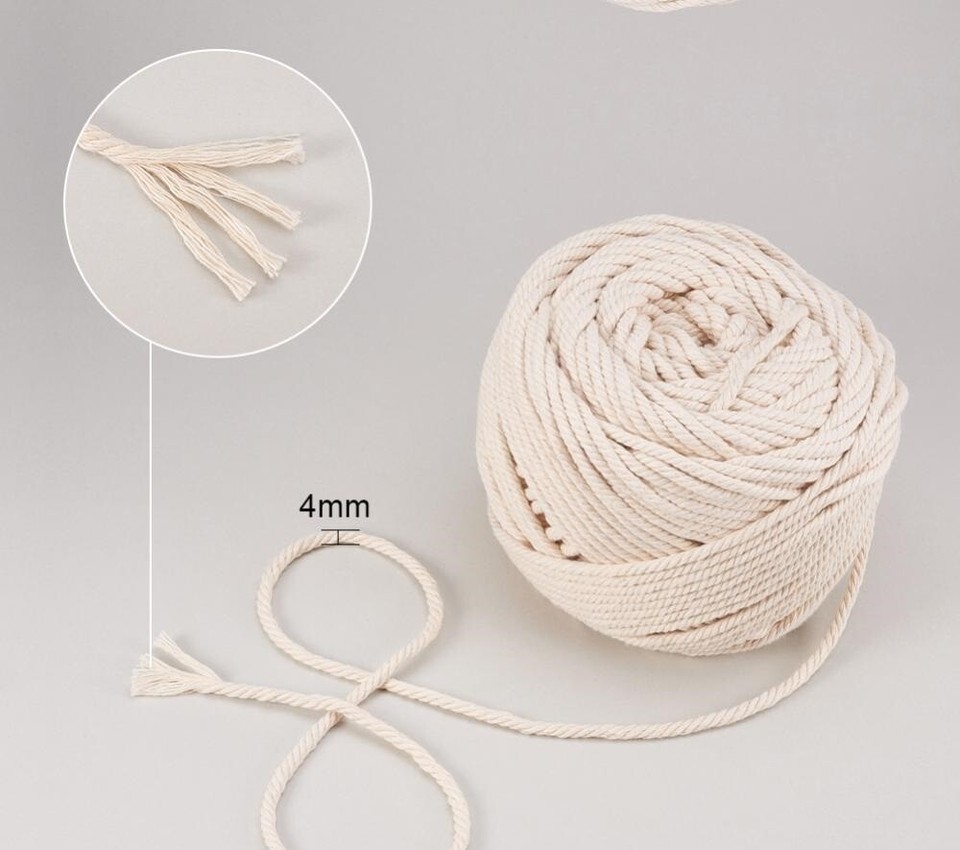 1-10 M Cotton Round Wick Rope for Kerosene Oil Lamp Lantern Torch ...