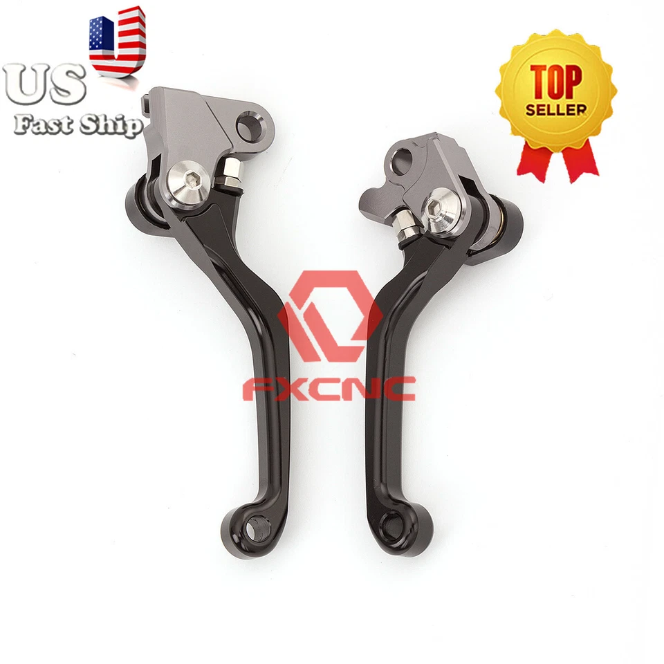 Palancas de embrague de freno de pivote CNC para Yamaha YZ250X 16-22 2017 2018 2019 2020 negras Foto 4 de 4