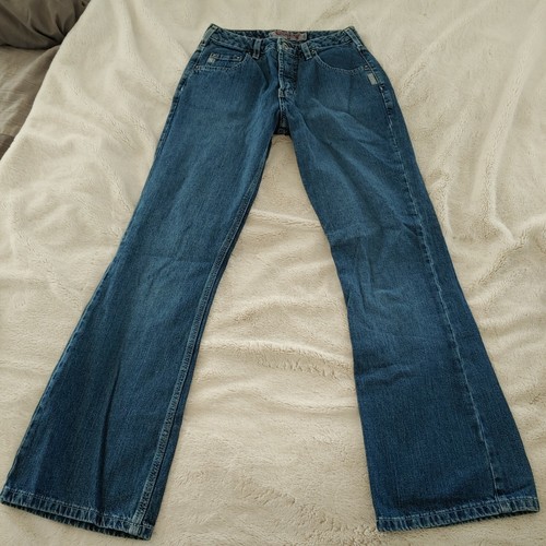 Vintage Womens Silver Jeans Button Zip 