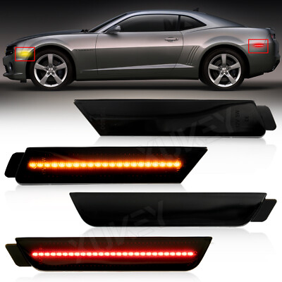 4x LED Seitenblinker passt für Chevrolet Camaro 2010-2015 Side Marker Light Lamp