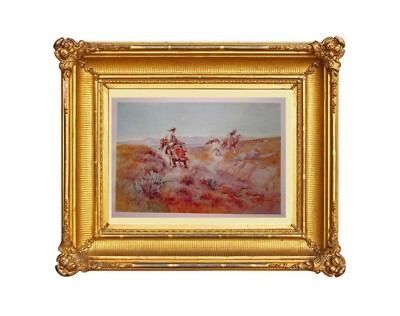 Charles Russell When Cows Were Wild 1926 American Wild West 11x9'' Art Print