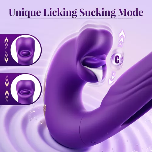 Verbessertes Schlag Saugen Lecken Frauen Höschen Massagegerät Unterwäsche für Frauen - Bild 9 von 21