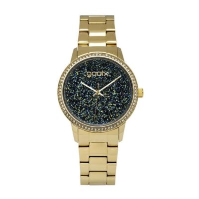 GOOIX DUA-05907 Gold PVD Steel Case and Strap Women's Solo Tempo Watch
