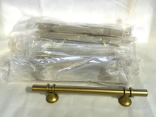 Amerdeco 9 Pack Matte Brushed Gold Cabinet Pulls 7.25 Inch ZH0058