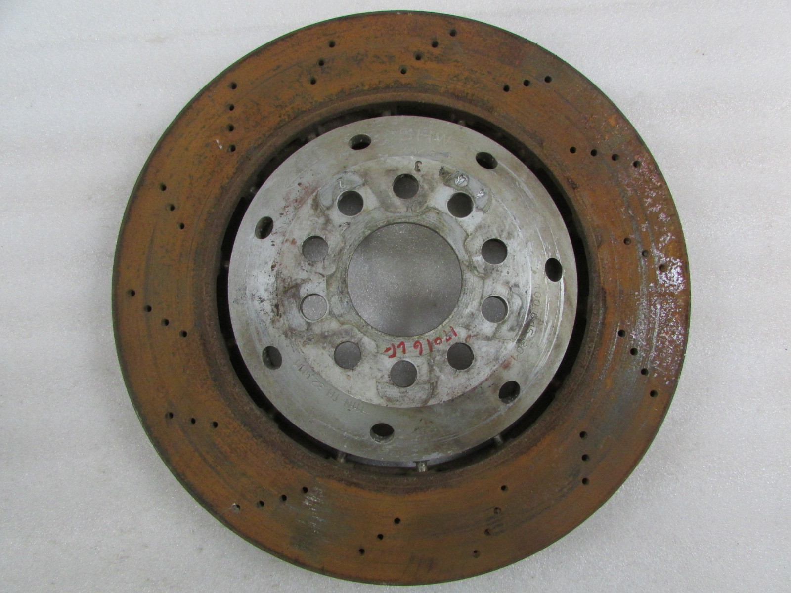 Lamborghini Gallardo, LH Left Front Brake Rotor, Disc, Used, P/N 400615301B