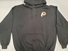 20120 Mens Majestic WASHINGTON REDSKINS Pullover Hooded Hoodie SWEATSHIRT BLACK