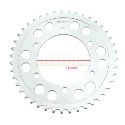 43T Rear Sprocket For Kawasaki NINJA250 2008-2017 Z300 2015-2018