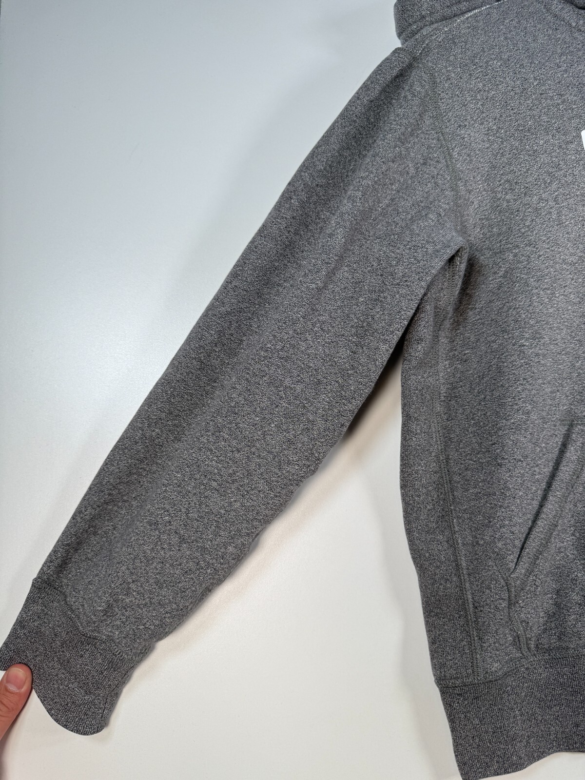 Polo Ralph Lauren uomo full zip pony felpa pile felpa con cappuccio grigio taglia M 22 5x24 5