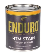 General Finishes Enduro RTM Water Based Wood Stain 1 Quart Tavern Brown
