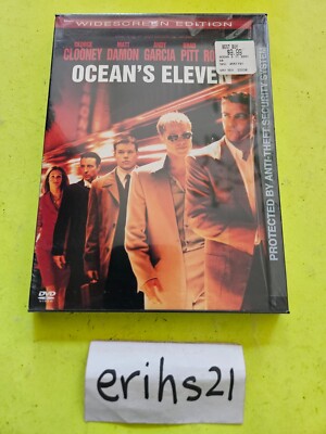 Oceans Eleven 11 DVD 2002, Widescreen Clooney Brand New - Sealed FREE SHIPPING