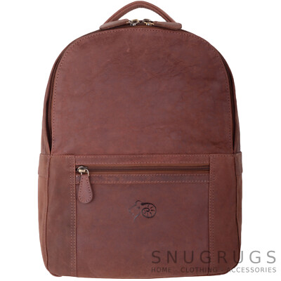Herren/Herren Leder Smart Arbeit Reise Luxus Rucksack Backpack Used-Look