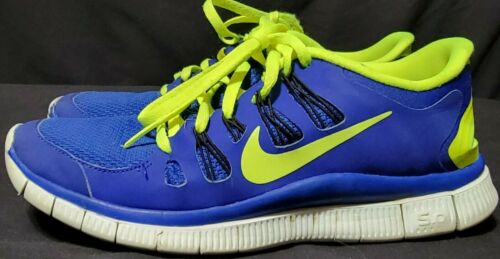 Talla 7 - para correr Nike Free 5.0 azul/amarillo fluorescente para hombre