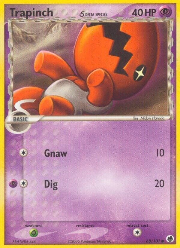 Trapinch - 068/101 (Delta Species) - Pokemon TCG Dragon Frontiers (2006) - LP