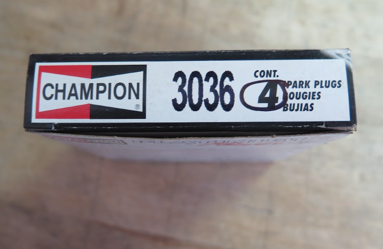 Champions 3036 Spark Plugs 4 PCS. For Ford V8 GAS OHV O6-B-3