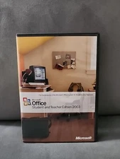 Microsoft Office Student and Teacher Edition 2003 Word Excel w/ Key, Genuine