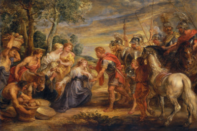 The Meeting of David and Abigail | Peter Paul Rubens | 1630 Renaissance Print