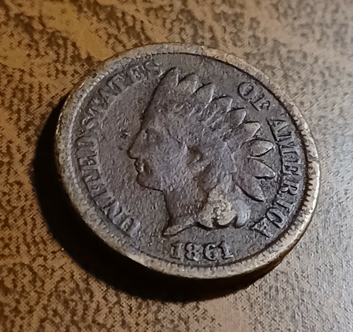 1861 Indian Head Cent Penny 1C CN Ungraded Civil War Date Good US