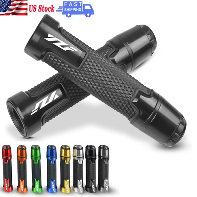 Universal 7/8'' 22mm Motorcycle Handlebar Hand Grips for Yamaha YZF R1 ...