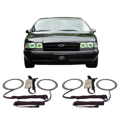 Bright Green Angel Eye Headlight Halo kit for Chevrolet Impala 91-96