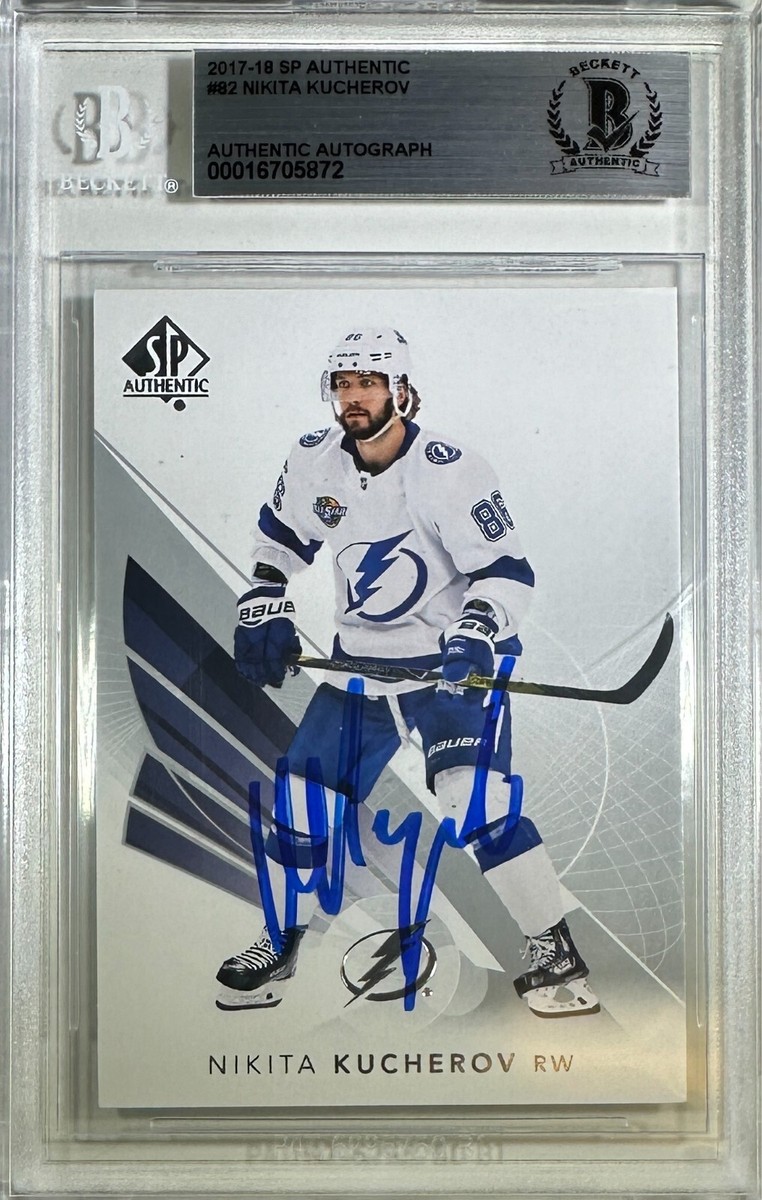 新品未開封　Clarity / nayuta 帯 サインカード付き Nikita Kucherov auto card 2017-18 SP Authentic #82 Tampa Bay