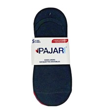 Pajar of Canada Womens 5 pair Shoe Liner Socks Solid Colors 9-11