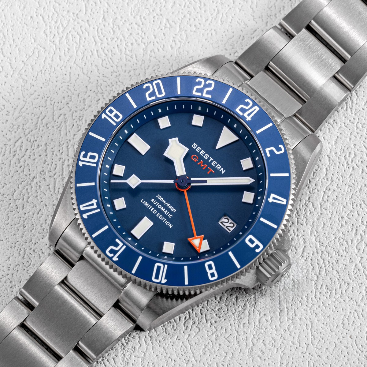 SEESTERN S462.E Titaniumn GMT Professional Diver Limited Edition