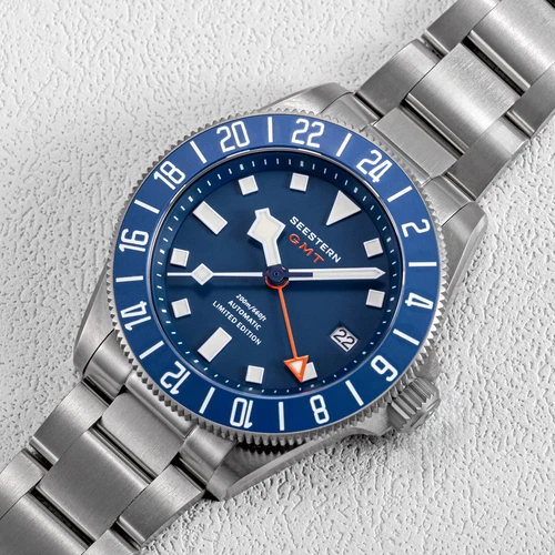 SEESTERN S462.E Titaniumn GMT Professional Diver Limited Edition Mens Watch