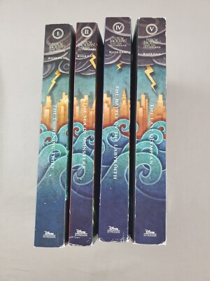 Percy Jackson and the Olympians Lot  Paperback  1,  2 , 4 And 5