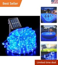 Transform Your Outdoors with 200 LED Solar Pool Lights - 8 Mode Flexibility