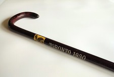 Antique Vintage Shriners Masons Toronto 1930 Wood Walking Stick Staff Cane