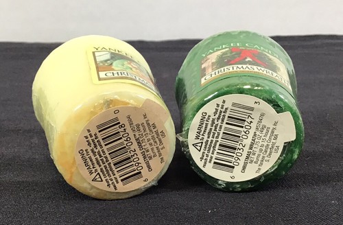 Yankee Candle Navidad Galleta Aroma Navidad Corona Velas Votivas Lote de 2 - Imagen 2 de 3