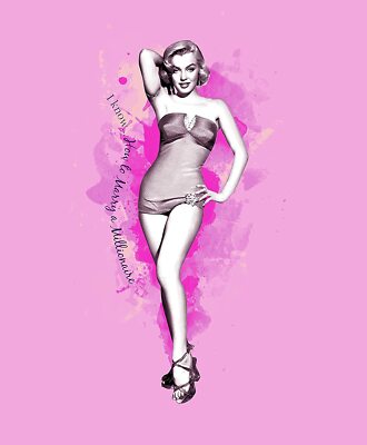 Marilyn Monroe ''I Know How to Marry A Millionaire'' 60'' X 80'' Plush Blanket