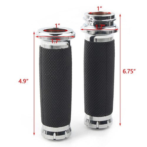 For Harley Road King Street Glide Electronic Throttle Hand Grips Handlebar Fit - Picture 12 of 12