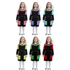 Kids Girls Jacket With Bottoms Modern Sweatsuit Skateboarding Tracksuit Jogging