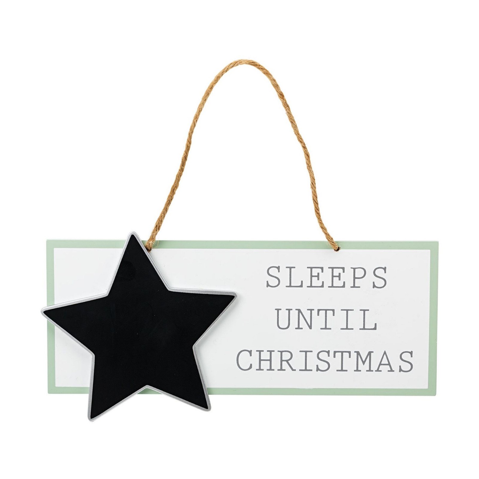 Advent Calendar Christmas Countdown Wooden Hanging Xmas Plaque Decoration