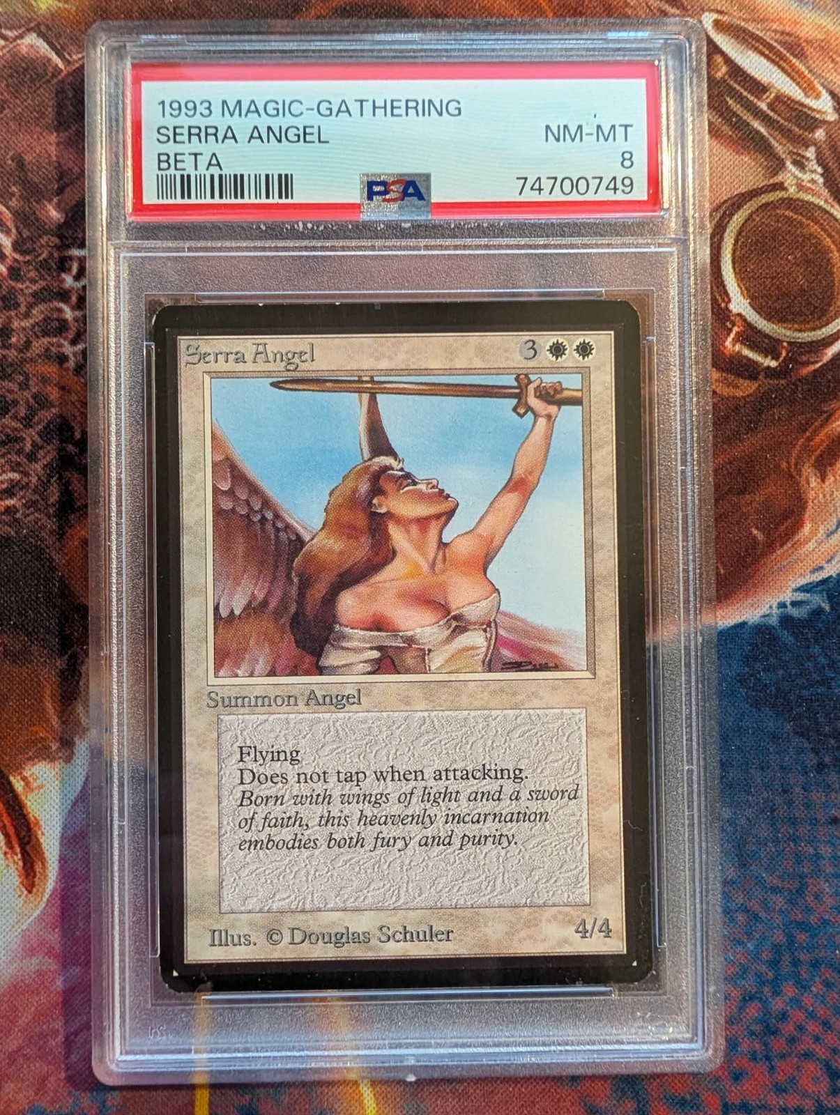 Magic the Gathering Serra Angel - Beta PSA 8 NM-MT