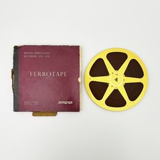 Vintage FERROGRAPH Ferrotape GOLD Metal Reel To Reel Tape 7" - BOXED