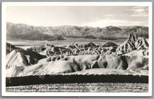 RPPC Postcard 1940s Zabriskie Point Death Valley National Monument CA Frashers