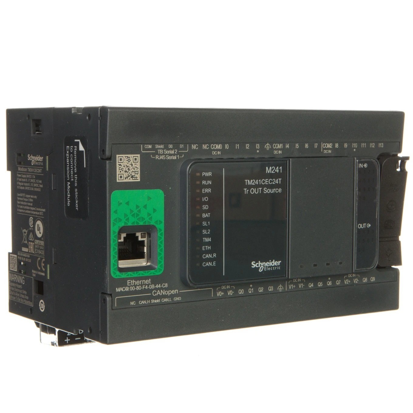 Schneider Electric TM241CEC24T, IP20, 24 V, -10 - 50 °C, -25 - 70 °C, 10 - 95%, 0 - 2000 m - Image 2