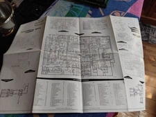 Jaguar Daimler Electrical Data Chart XJ6 XJ12 Series 3 XJS 1983 VGC Wiring Diag