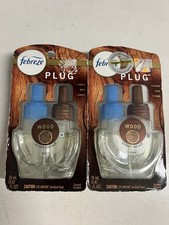 Febreze Plug Wood Scented Oil Refill Amber Oud Cedar 26mL 2-Pack