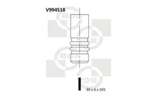 Auslassventil V994518 BGA für SAAB OPEL FIAT...