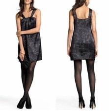 Banana Republic Gia Lace Print Silk Halter Swing Trapeze Dress 12