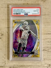 2023 Panini Spectra Brandon Miller RC /3 PSA 10 Hornets