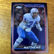 Bruce Matthews Topps Chrome 2024 Topps Chrome Football