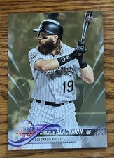 2018 Topps Update Gold Charlie Blackmon - Colorado Rockies - card US97