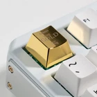 Artisan Zinc Alloy Keycap For Mechanical Keyboard ESC Key 1U MX Gold IDP01