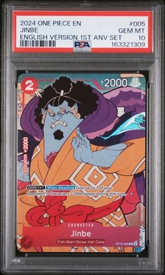 2024 ONE PIECE ENGLISH VERSION 1ST ANNIVERSARY SET #005 JINBE PSA