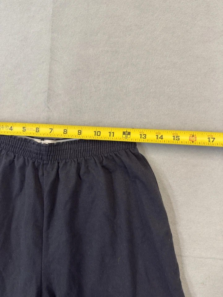 Pantalones Cortos Soffe Vintage Talla XL Blanco Negros Activos Elastizados Cintura Elástica Pull On Foto 4 de 4