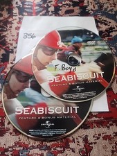 Seabiscuit DVD, 2003, Widescreen Tobey Maguire, Jeff Bridges - DISCS ONLY"